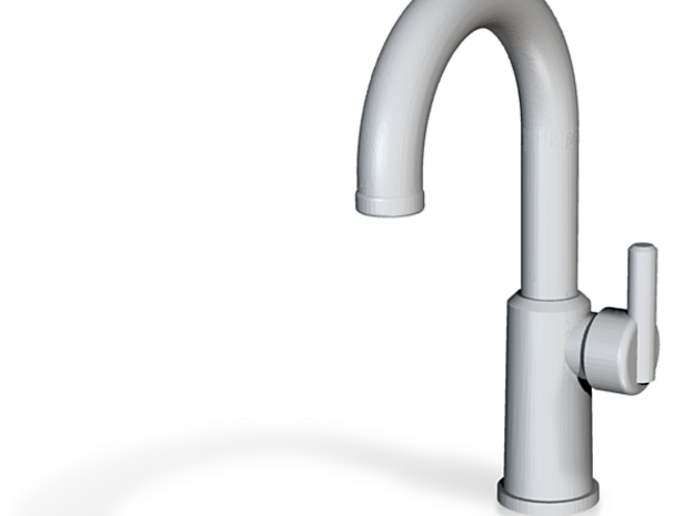Modern Vessel Faucet 0.75in in Tan Fine Detail Plastic