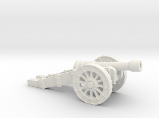 cannon 28mm small medieval 2 in White Natural Versatile Plastic