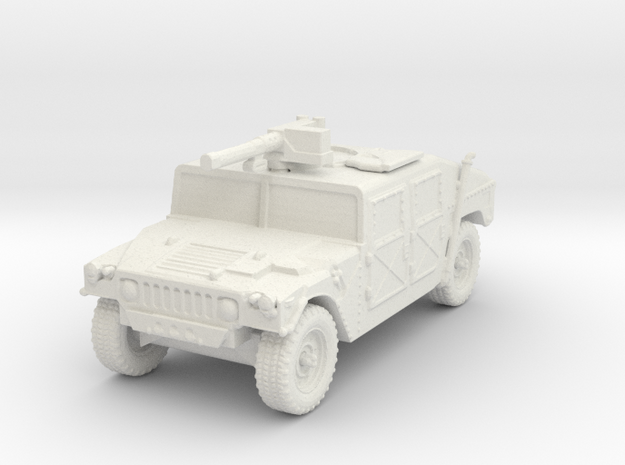 Humvee Early MG 1/100 in White Natural Versatile Plastic