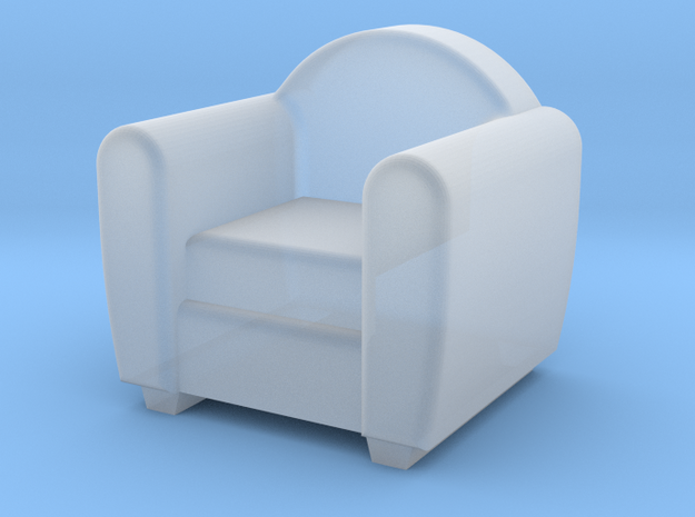Fauteuil Club in Smooth Fine Detail Plastic