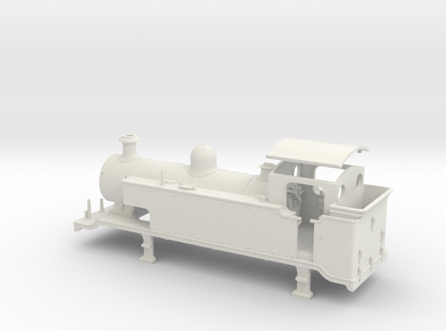HO Scale LBSCR E2 (Extended Tank) in White Natural Versatile Plastic