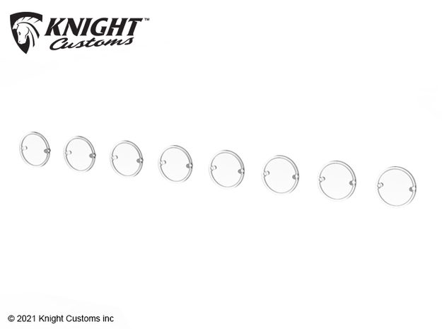 KCVP1028 Phoenix light bar lens in Clear Ultra Fine Detail Plastic