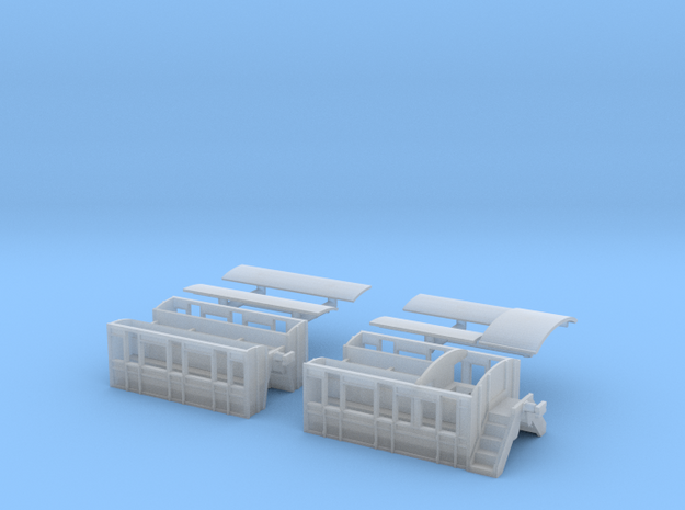 Listowel Lartigue Replica Coach Set (N Scale) in Smooth Fine Detail Plastic