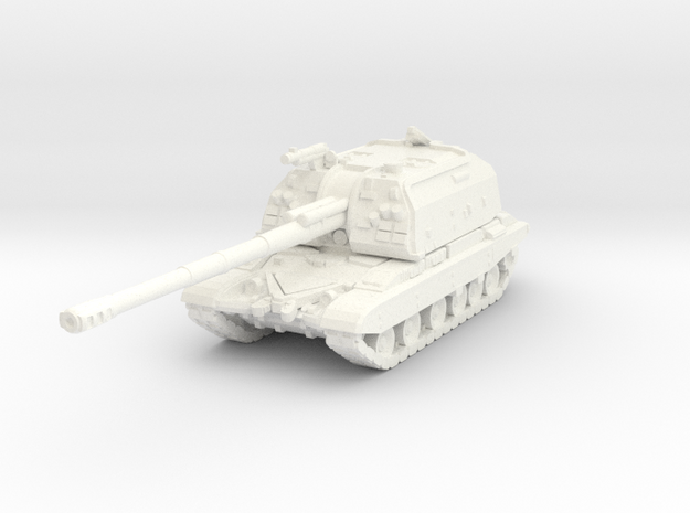 1/160 2S19 Msta-S artillery vehicle in White Processed Versatile Plastic: Medium