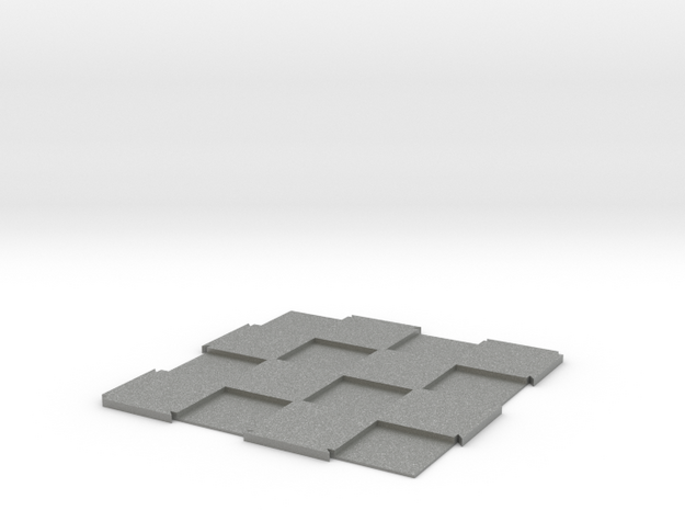 Expandable Chess Board 4x4 with 30mm Squares in Gray PA12