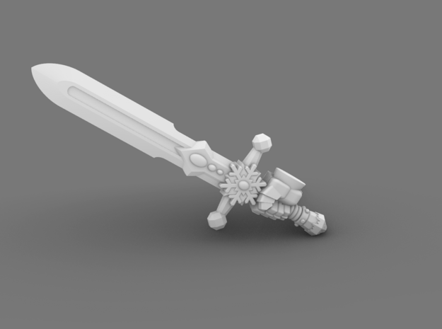 Snefnug Knights Great Frost Blade in Tan Fine Detail Plastic