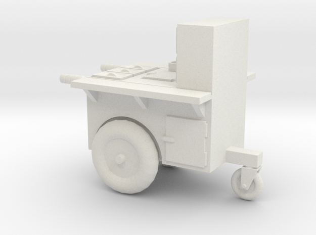 Printle Thing Hot Dog Cart - 1/24 in White Natural Versatile Plastic