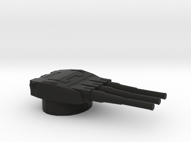 80mm Devastator turret in Black Smooth Versatile Plastic