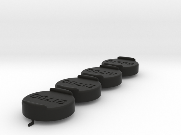21700 battery cover for Nitecore F21i strap in Black Natural Versatile Plastic