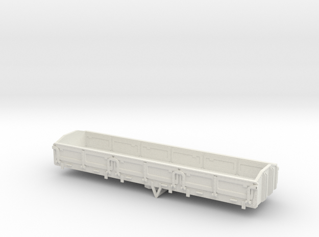 HMW SAR NG-DZ-9 Dropside open wagon - 009 in White Natural Versatile Plastic