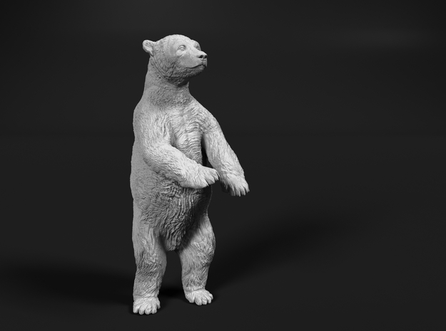 Polar Bear 1:12 Juvenile on two legs in White Natural Versatile Plastic