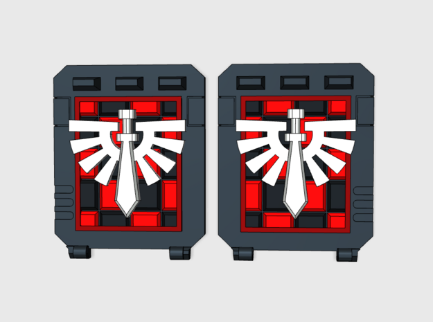 Checkered Knight Legion : Standard APC Side Doors in Tan Fine Detail Plastic