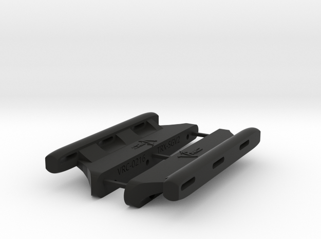 NWSD TRX-4 Scattergun V2 Mojave Body Mount/Sliders in Black Natural Versatile Plastic