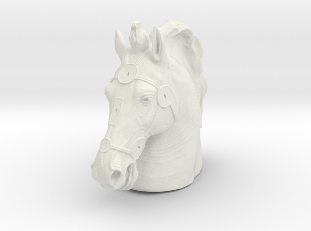 Marcus Aurelius Horse-hollow in White Natural Versatile Plastic