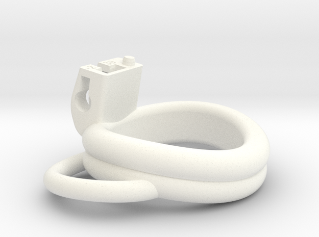 Cherry Keeper Ring G2 - 39mm Double -2° Handles in White Processed Versatile Plastic