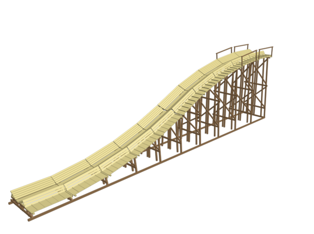 Logging Conveyor Z scale in Tan Fine Detail Plastic