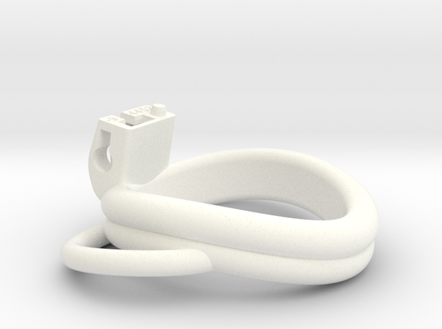 Cherry Keeper Ring G2 - 44x52mm Dbl -9° ~48.1mm LH in White Processed Versatile Plastic