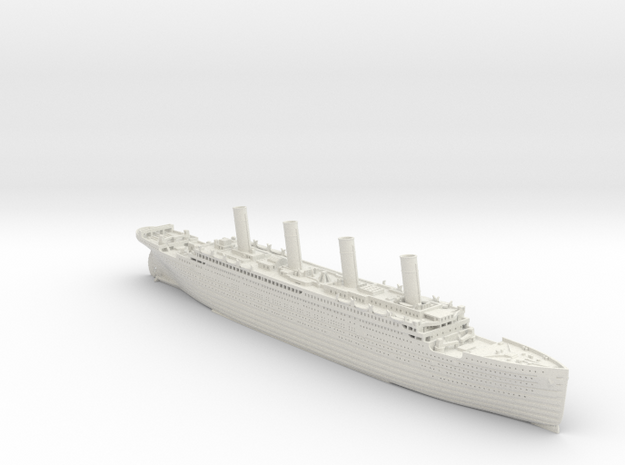 Titanic in White Natural Versatile Plastic