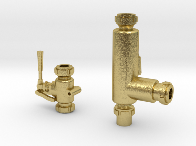 Early Friedmann Non-lifting Injector in Natural Brass: 1:20