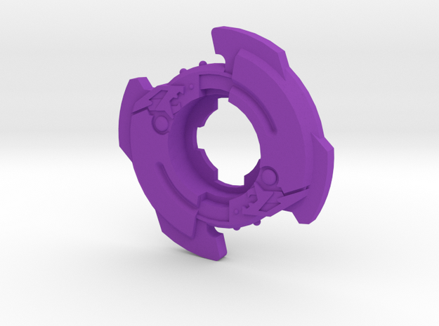 Bey Gaia Dragoon MS Attack Ring Plastic in Purple Processed Versatile Plastic