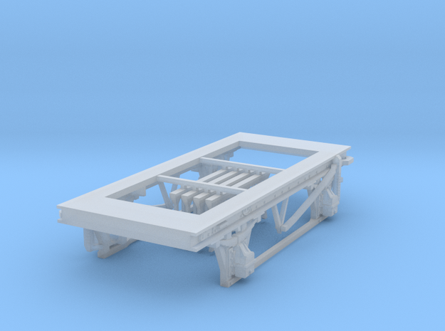 HO scale 9ft wheelbase chassis in Smoothest Fine Detail Plastic