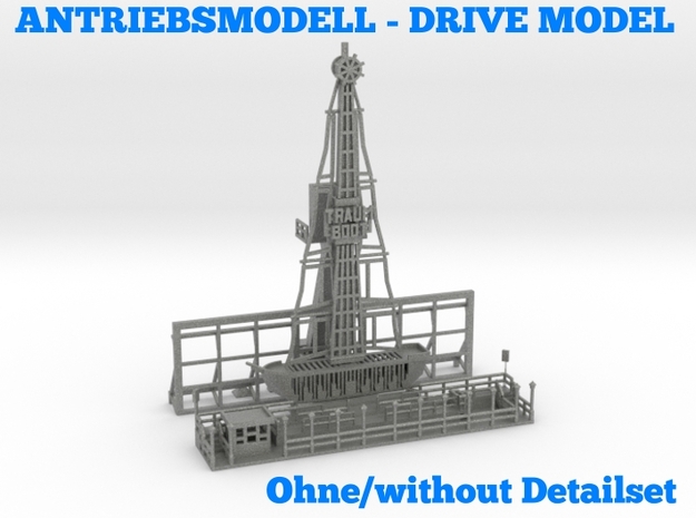 Traumboot 1:220 (Z scale) drive/ohne Detailset in Gray PA12