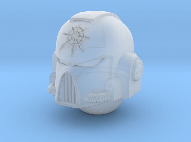 Mark VII Chaos Undivided Helmet 1/18 Scale JoyToy in Tan Fine Detail Plastic