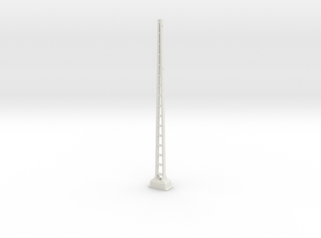 Catenary mast - Gauge 1 (1:32) in White Natural Versatile Plastic
