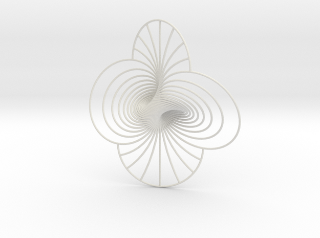 Hopf fibration, 'Only Circles' in White Natural Versatile Plastic