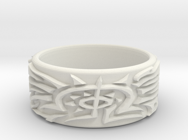 Eldritch Ring - Finger - Size 11.5 in White Natural Versatile Plastic