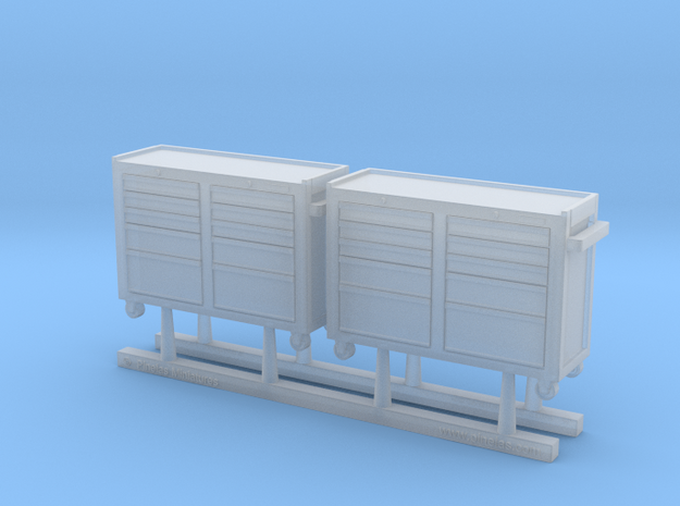 Rolling Tool Cabinet 01. 1:48 Scale  in Smooth Fine Detail Plastic