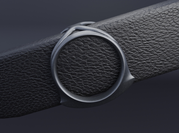 LoopLock - Belt Fastener Ring in Tan Fine Detail Plastic