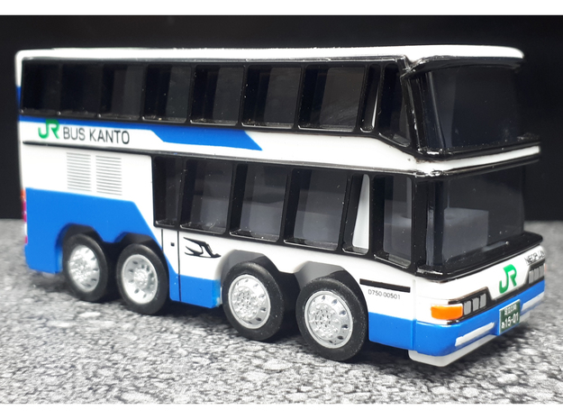 ChoroQ Bus wheels in Tan Fine Detail Plastic