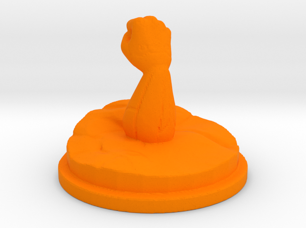 Asura's Fist Statuette in Orange Processed Versatile Plastic