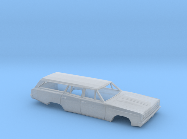 38.1mm Wbase 1968-70 Plymouth Satelite Wagon Shell in Smooth Fine Detail Plastic