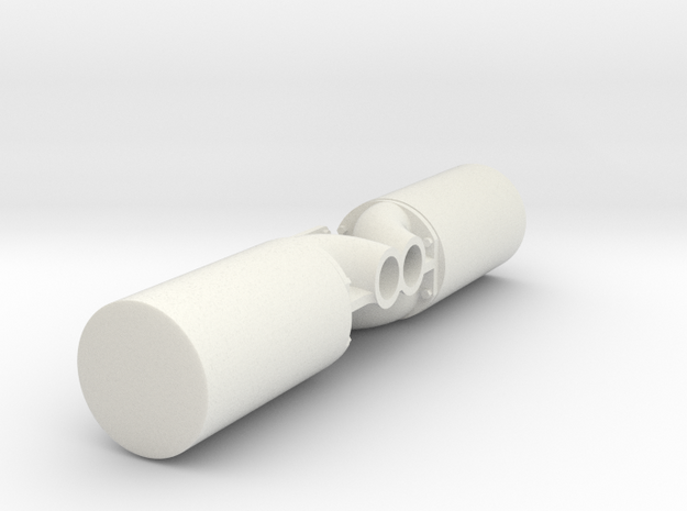 1/16 M4a2 exhaust. in White Natural Versatile Plastic