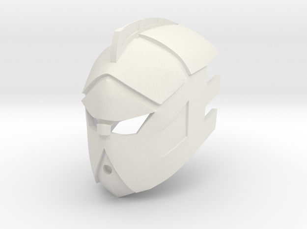 [commission] Kanohi Rhukii Great Mask of Synergy in White Natural Versatile Plastic