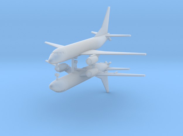 1/700 KC-737 Aerial Refueling Prototype (x2) in Tan Fine Detail Plastic