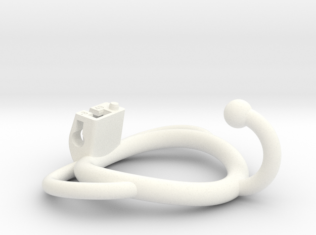 Cherry Keeper Ring G2 - 49mm -8° Ball Hook Handles in White Processed Versatile Plastic