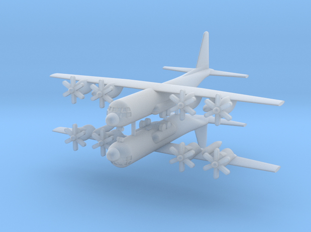1/700 C-130J Super Hercules (x2) in Tan Fine Detail Plastic
