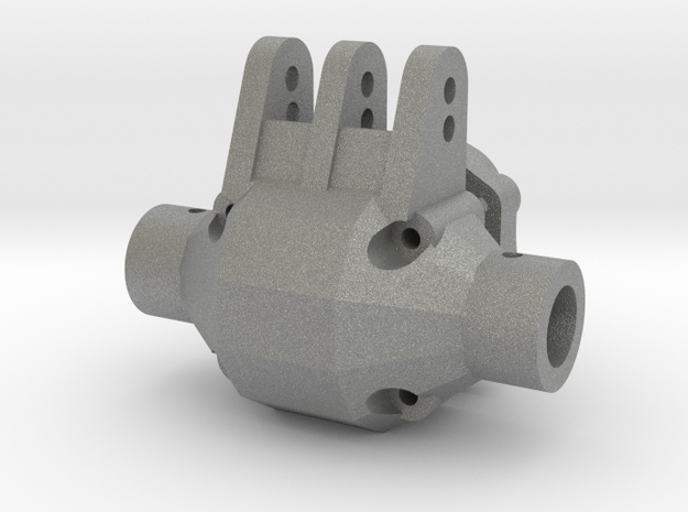 Enigma - Axle Parts - Center Section V2.2 in Gray PA12