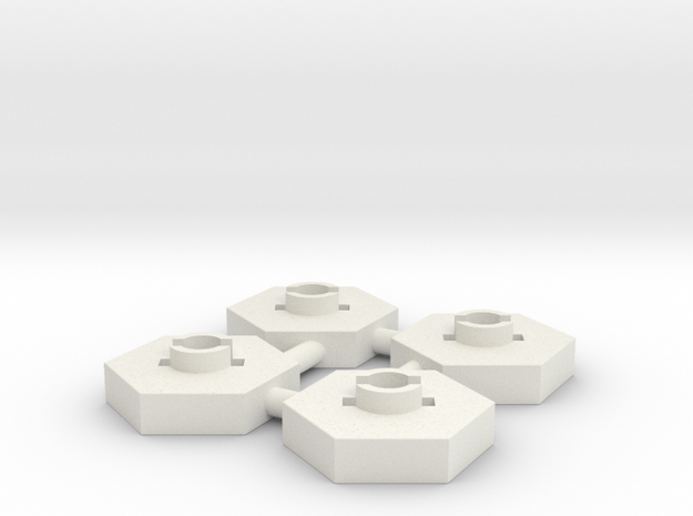 7mm to 12mm hex for scx24x4 in White Natural Versatile Plastic