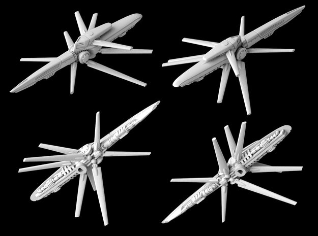 Clone Ornithopter Starfighter (1/270) in White Natural Versatile Plastic