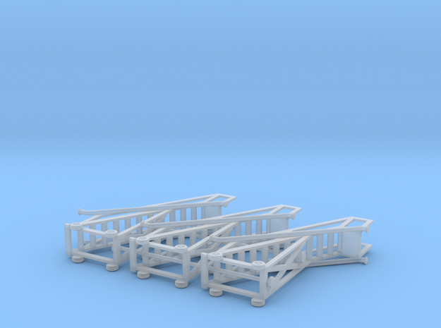 HO Tank Car Stairs 3pc in Tan Fine Detail Plastic