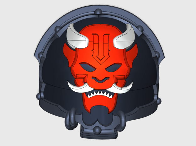 10x Oni Devils - T:4a Chaos Terminator Shoulders in Tan Fine Detail Plastic