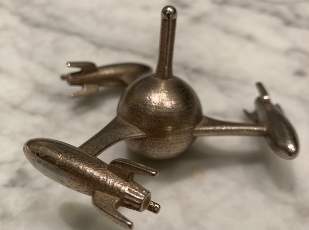 Rocket Top in Polished Bronzed-Silver Steel