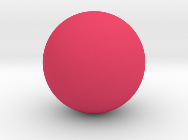 Sphere Shape in Pink Processed Versatile Plastic