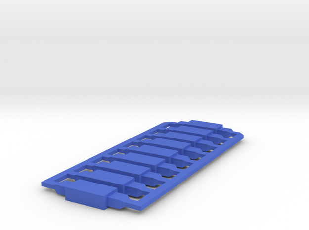 9 Hypershort (B00) blue, with newer tip design in Blue Processed Versatile Plastic