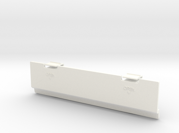 Sharp VZ-2000 Battery Cover in White Processed Versatile Plastic