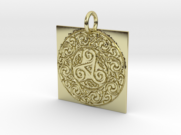 Pagan Geometry in 18k Gold Plated Brass: Extra Small
